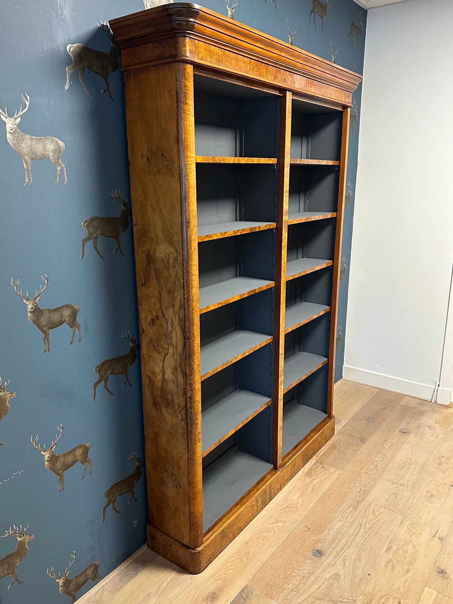 Antique open bookcase