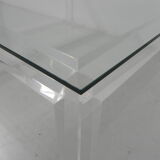Vintage coffee table on perspex legs