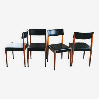 4 vintage Scandinavian chairs, 60s