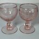 Biot 6 blown bubble glasses, small Balloon model, amethyst colour SD207.