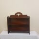 Art nouveau mahogany shelf