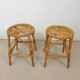 Vintage rattan stools