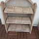 Vintage folding wicker furniture in its original condition