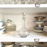 Carafe à liqueur en verre ciselé