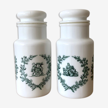 Opaline jars Made in Italy