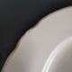 Set of 6 Villeroy and Boch flat plates in ivory color and gold edging