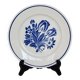 Assiette à dessert ancienne faïence Badonviller – Décor fleurs bleues