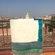 Berber carpet beni ouarain blue ocean