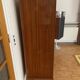 Buffet vitrine vintage bois et laiton
