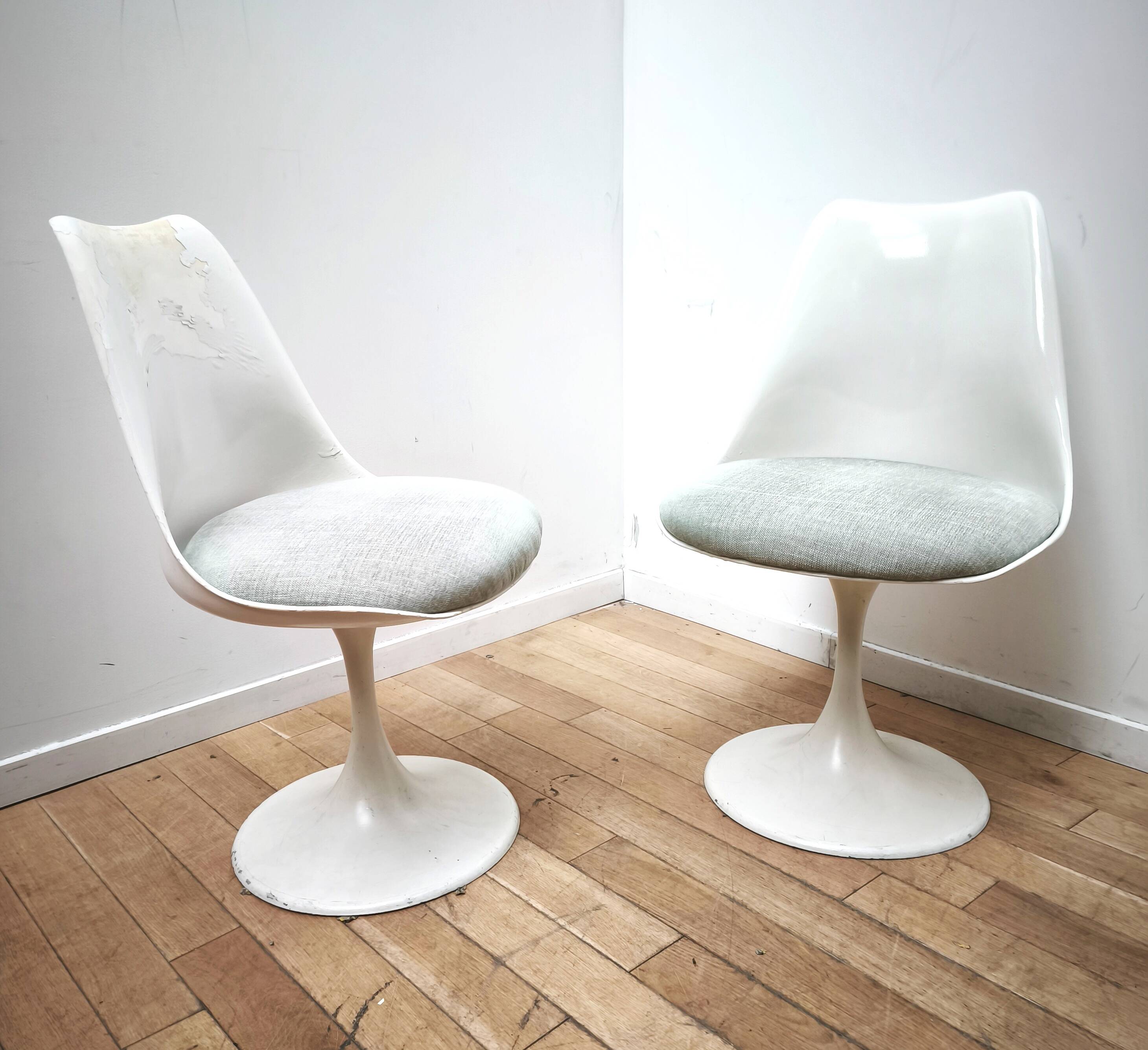 Pair of vintage Tulip chairs, Eero Saarinen