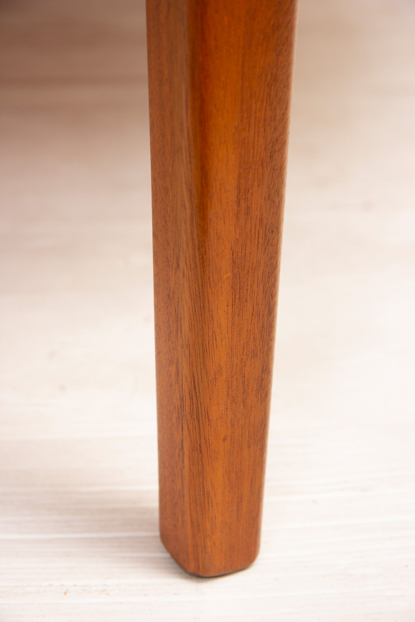 Mid century table in satin birch