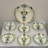 Plates and dish signed by Roger Capron, Vallauris.