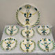 Plates and dish signed by Roger Capron, Vallauris.