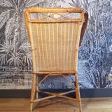 Vintage rattan armchair