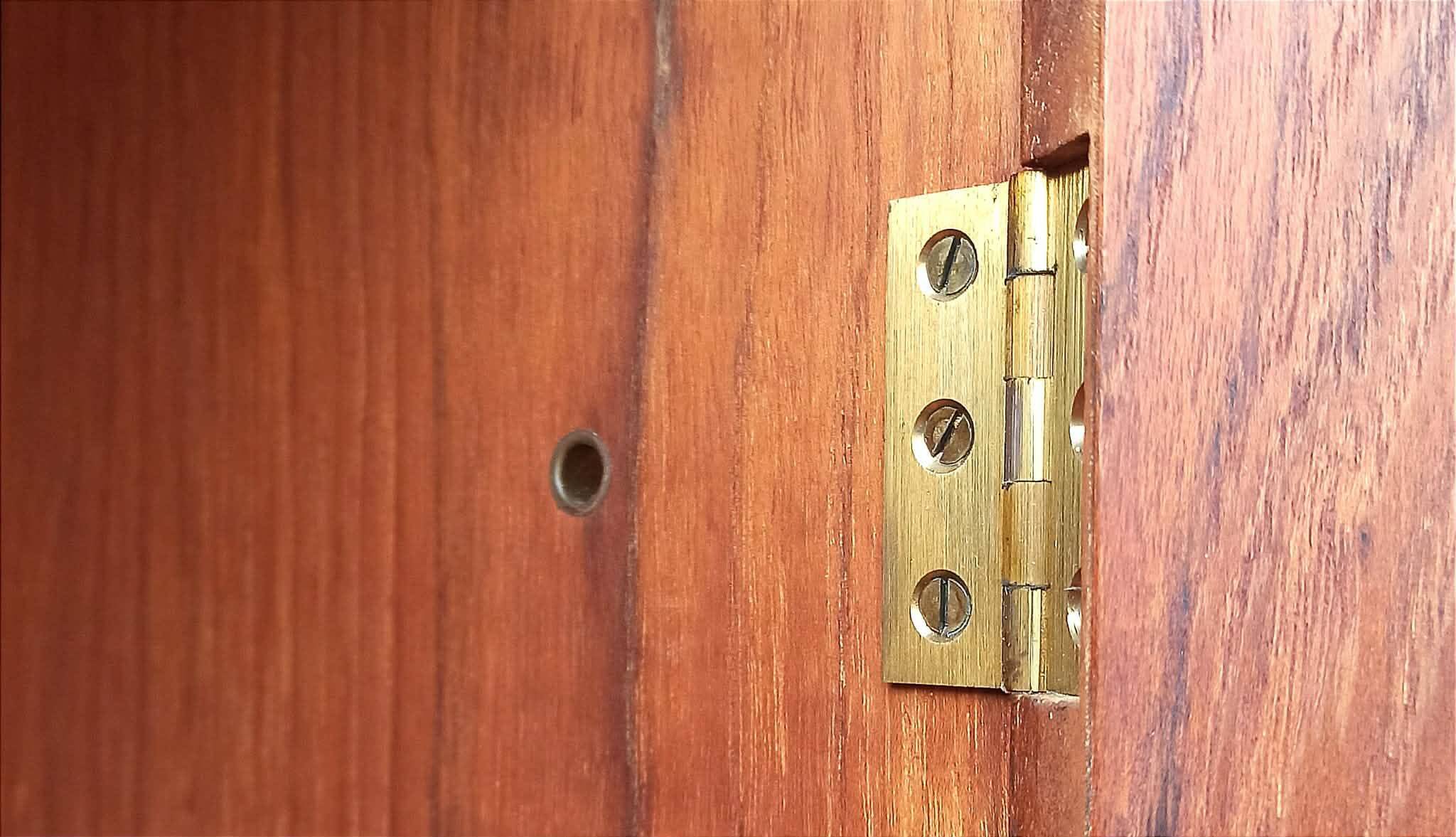 Double teak cabinet from the 1950s by Hans Wegner for RY Mobler, height 180 cm.