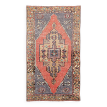57s Antique Handmade Turkish Rug, 109x193Cm