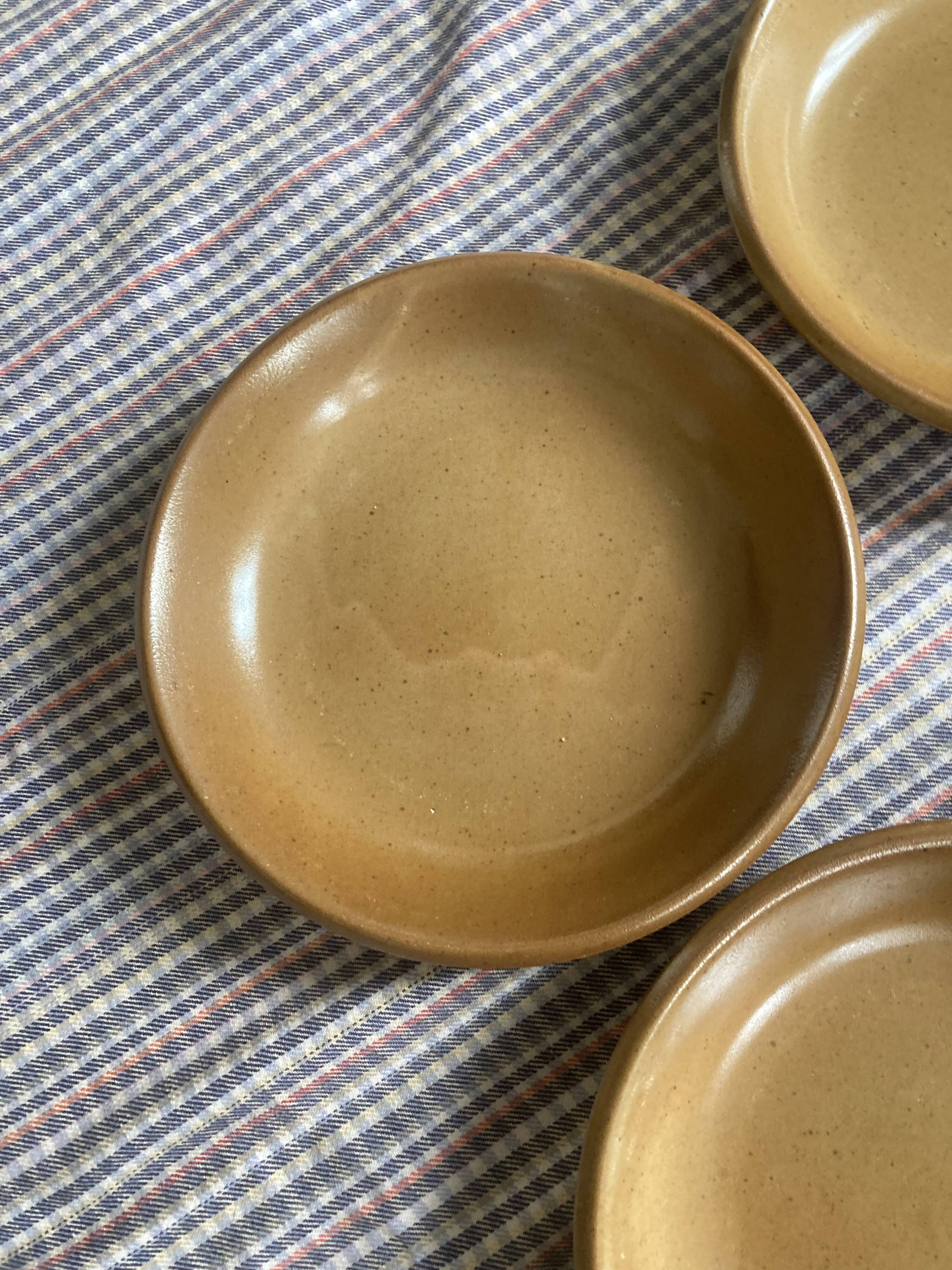 8 vintage hollow plates in Bern stoneware