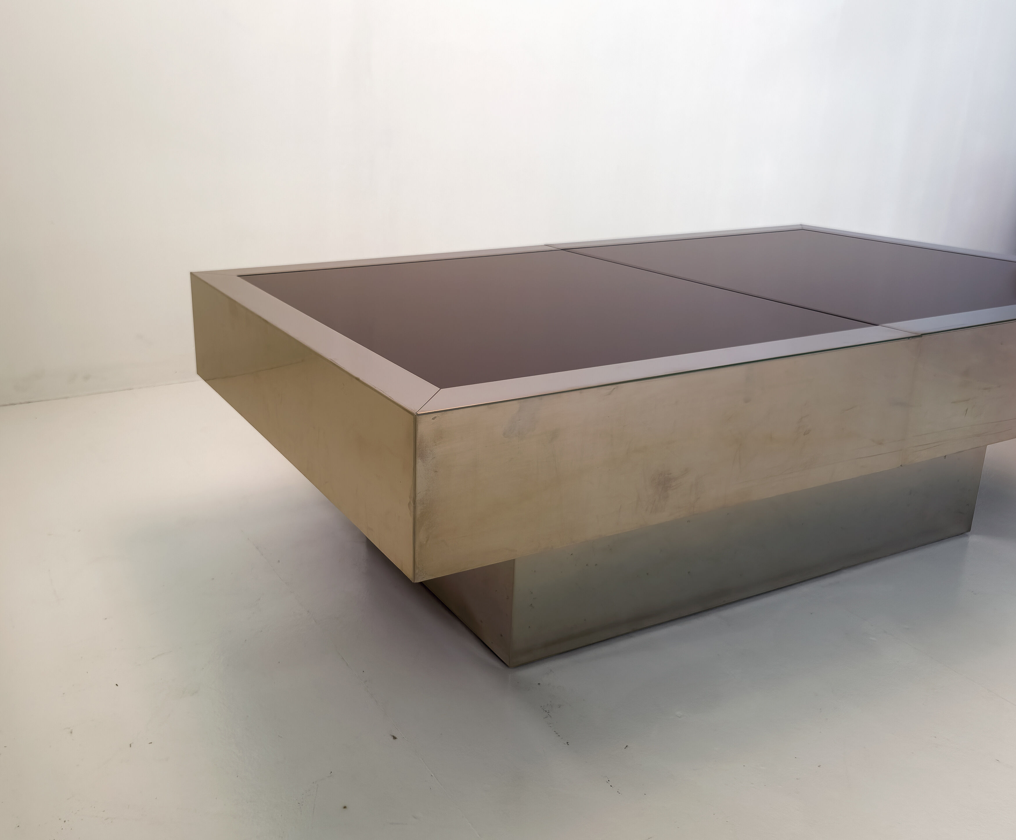 Table basse bar extensible Cidue par Willy Rizzo – Italie, 1970