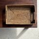 Rectangular woven wicker basket L32 W20 H8 cm