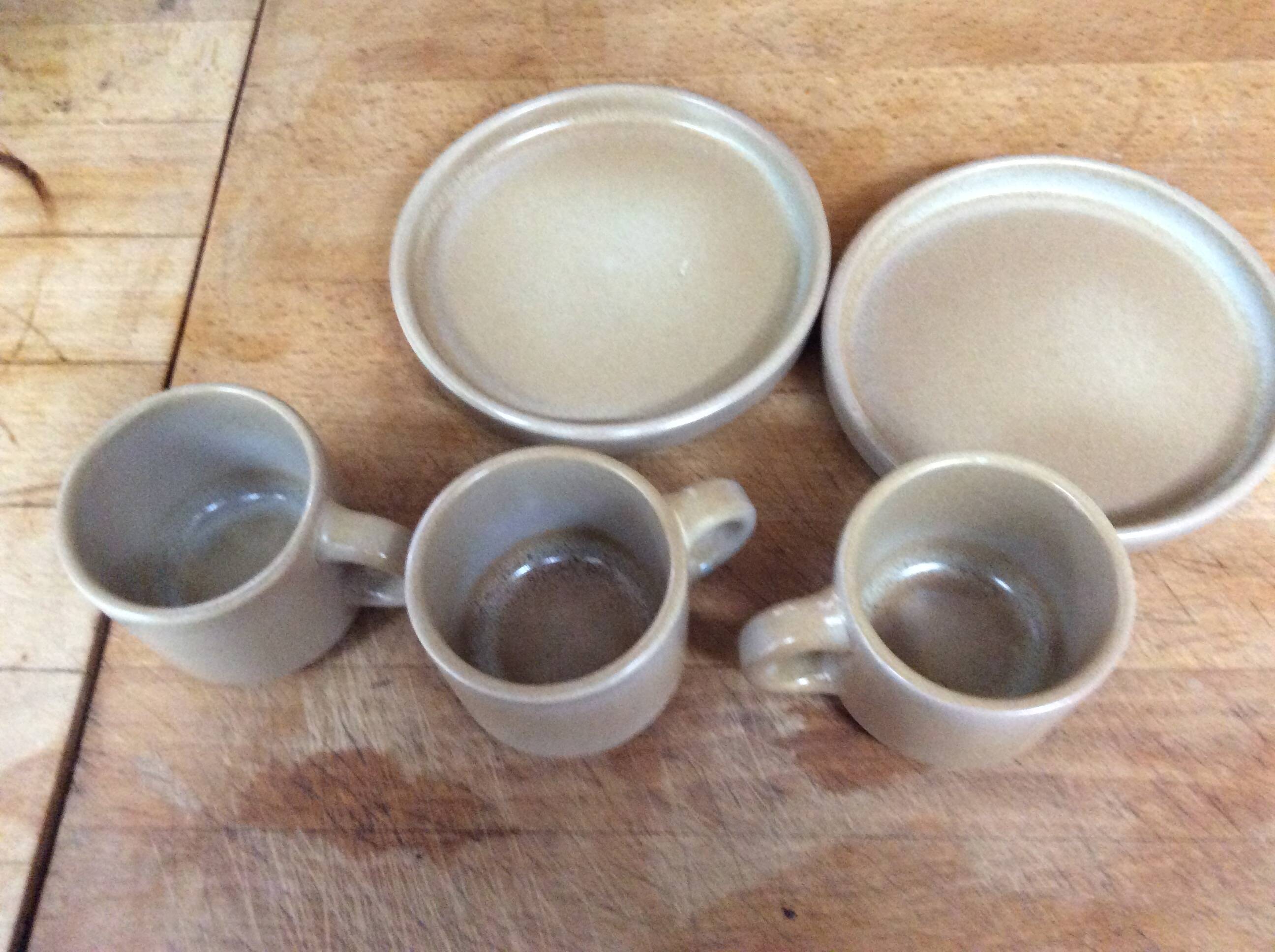Stoneware coffee cups