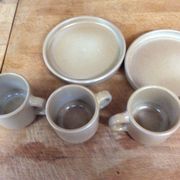 Stoneware coffee cups