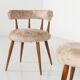 Paire de chaises cocktail scandinaves du milieu du siècle - années 1950
