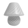 Murano mushroom lamp Italy vintage spiral decor glossy white dlg ven
