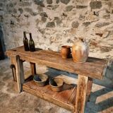Antique oak workbench, circa 1900