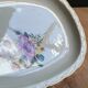 Vintage oval serving platter in white porcelain