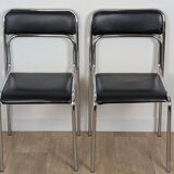 Pair of chrome chairs