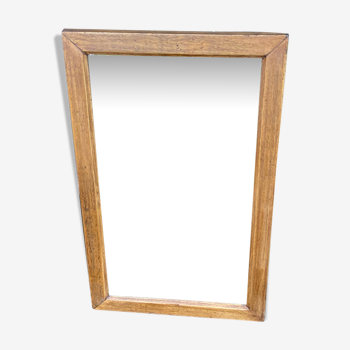 Miroir ancien avec cadre en bois