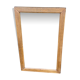 Old mirror with wooden frame