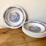 Set of 14 old earthenware plates