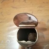 small silver-plated teapot