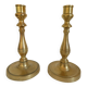 Pair of bronze candlesticks from the Restoration period, circa 1820