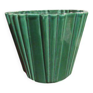 Cache-pot vert vintage