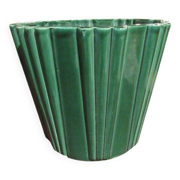 Vintage green plant pot