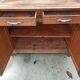 Low Parisian wooden sideboard 2 doors 2 drawers