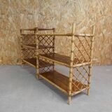 Rattan console shelf sideboard