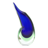 Murano glass vase, blown glass, Italy 1970