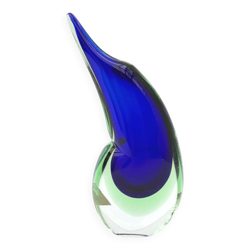 Murano glass vase, blown glass, Italy 1970