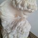 Grand marbre de Carrare d’après Jean-Antoine Houdon, buste ancien « le