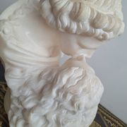 Large Carrara marble after Jean-Antoine Houdon, ancient bust “the