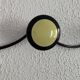 Vintage 1960s banana yellow wall coat rack with 4 hooks - 65 x 7 cm