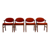 Set reupholstered Danish design chairs by Schou Andersen, 1960s