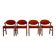 Set reupholstered Danish design chairs by Schou Andersen, 1960s
