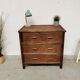 Commode vintage en rotin et cannage
