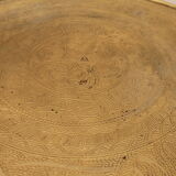 Art deco wood and brass side table 1930s