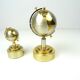 mid century set of globe cigarette dispenser & table lighter Music box Germany 1950