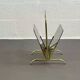 Brass and glass magazine rack